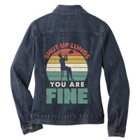 Glassblowing Glassworking Lampworking Shut Up Lungs Funny Ladies Denim Jacket | Artistshot