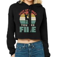 Glassblowing Glassworking Lampworking Shut Up Lungs Funny Cropped Hoodie | Artistshot