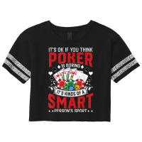 Funny Poker Smart Sport Distressed Hold Em Card Game T Shirt Scorecard Crop Tee | Artistshot