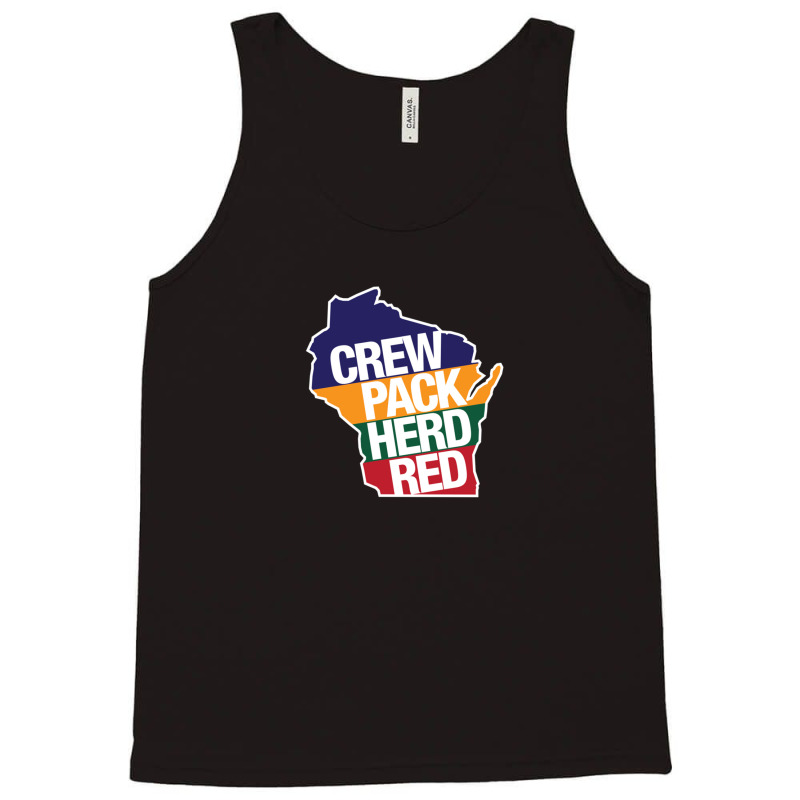 Crew Pack Herd Red Wisconsin Tank Top | Artistshot