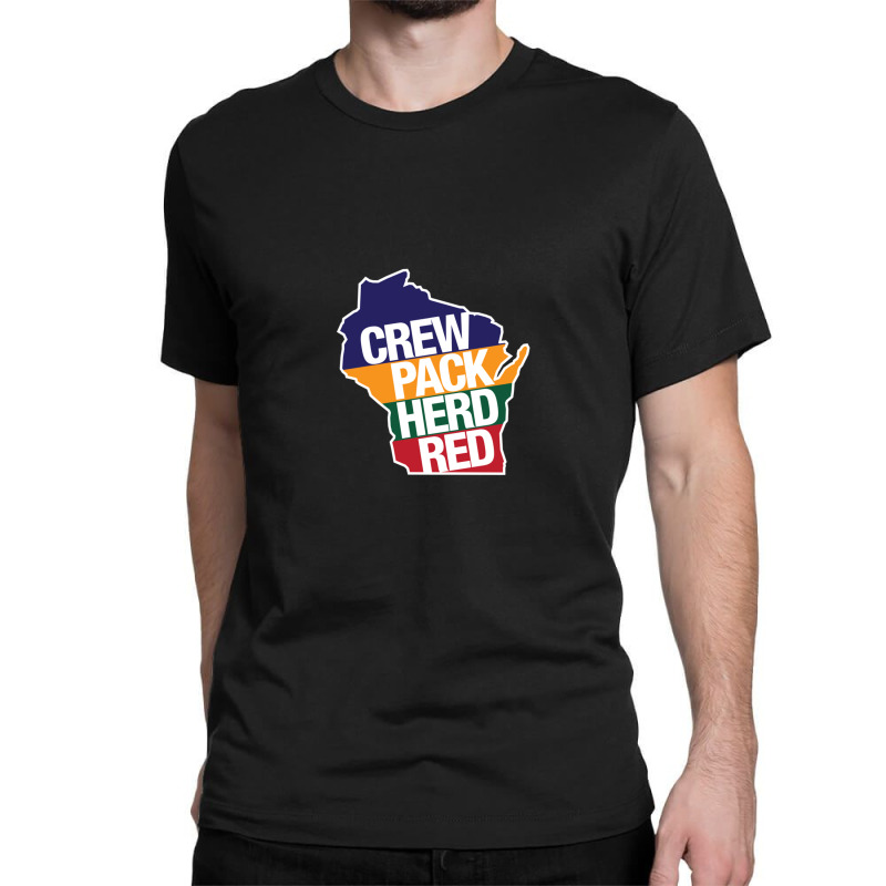 Crew Pack Herd Red Wisconsin Classic T-shirt | Artistshot