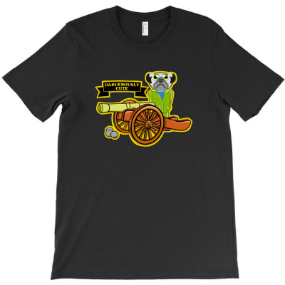 Pug Gun T-shirt Designed By Baron Maulidi