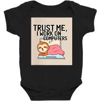 Lazy Sleepy Sloth Work Freelancer Freelancing Funny T Shirt Baby Bodysuit | Artistshot