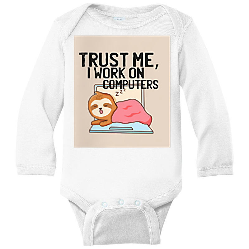 Lazy Sleepy Sloth Work Freelancer Freelancing Funny T Shirt Long Sleeve Baby Bodysuit by daniadsu0smyrl | Artistshot