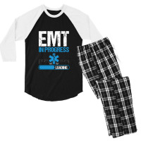 Emergency Medical Technician School Graduate Emt Student Pullover Hood Men's 3/4 Sleeve Pajama Set | Artistshot