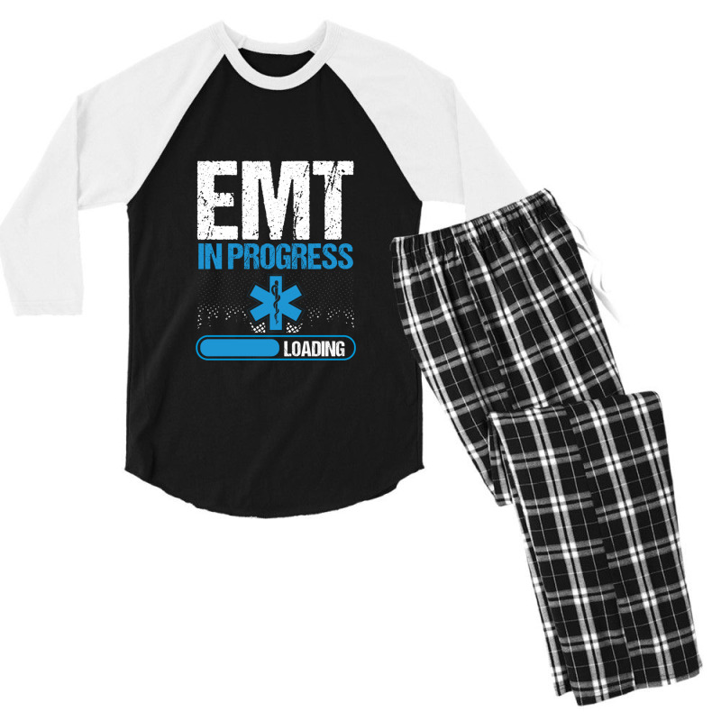 Emergency Medical Technician School Graduate Emt Student Pullover Hood Men's 3/4 Sleeve Pajama Set | Artistshot