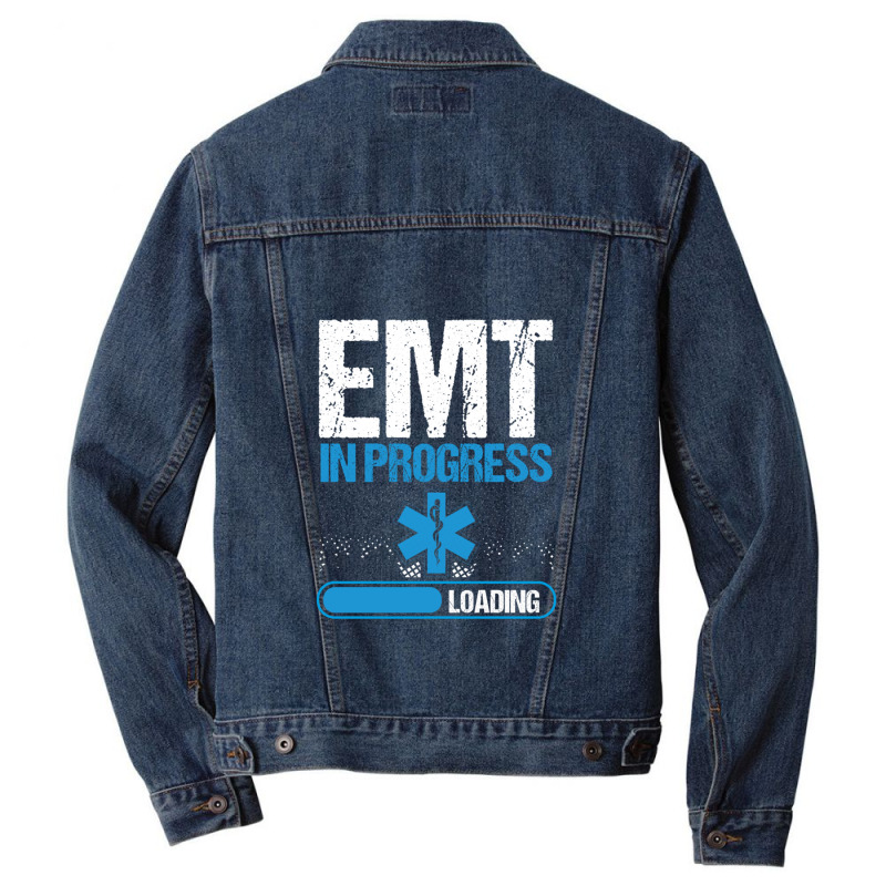 Emergency Medical Technician School Graduate Emt Student Pullover Hood Men Denim Jacket | Artistshot