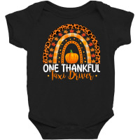 One Thankful Taxi Driver Rainbow Boho Fall Thanksgiving T Shirt Baby Bodysuit | Artistshot