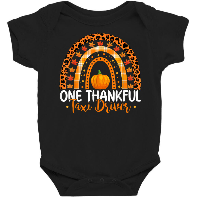 One Thankful Taxi Driver Rainbow Boho Fall Thanksgiving T Shirt Baby Bodysuit by tzecluco | Artistshot