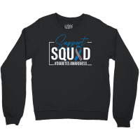 Diabetes Awareness T1d Blue Ribbon Support Squad Type 1 T Shirt Crewneck Sweatshirt | Artistshot