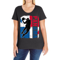 Panamanian Basketball Player Panama Flag Basketball Fans T Shirt Ladies Curvy T-shirt | Artistshot