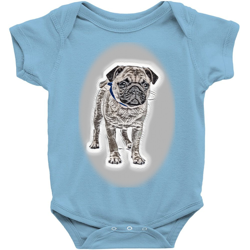 Different Dogs Looking Up Isond Baby Bodysuit by Kemnabi | Artistshot