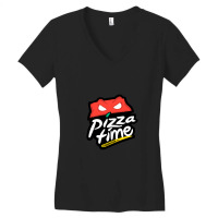 Pizza Time Women's V-neck T-shirt | Artistshot