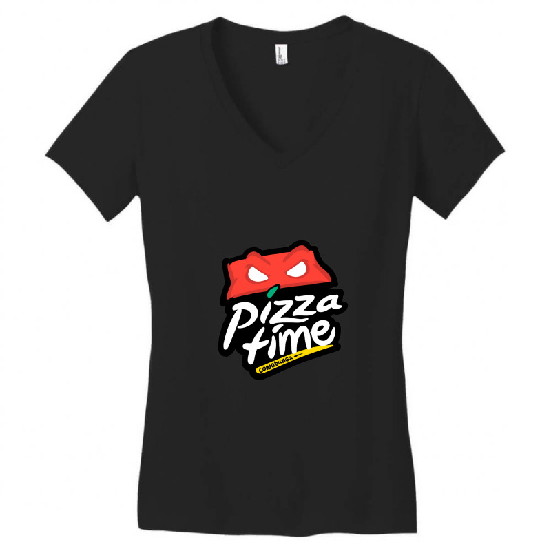 Pizza Time Women's V-Neck T-Shirt by CarlosMurillo | Artistshot