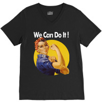 We Can Do It Women Could V-neck Tee | Artistshot