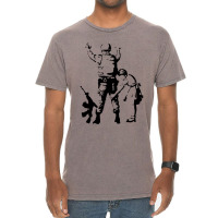 Banksy Searching A Soldier Vintage T-shirt | Artistshot