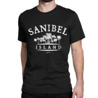 Jcombs Sanibel Island, Fl, Palm Trees On Beach Classic T-shirt | Artistshot