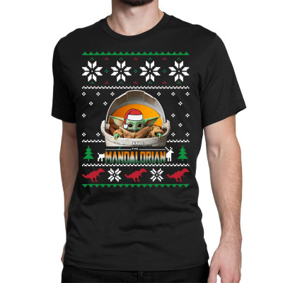 The Mandalorian Ugly Christmas Sweater   For Dark Classic T-shirt Designed By Paulscott Art