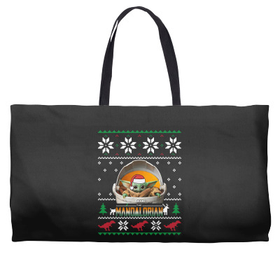 The Mandalorian Ugly Christmas Sweater   For Dark Weekender Totes Designed By Paulscott Art