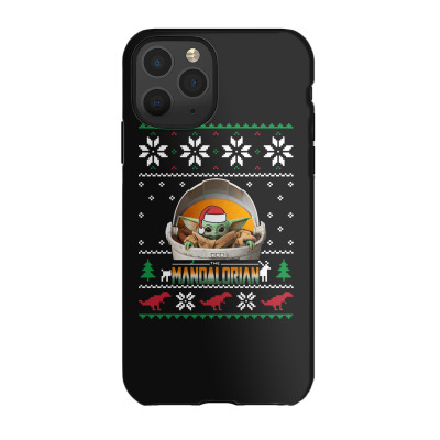 The Mandalorian Ugly Christmas Sweater   For Dark Iphone 11 Pro Case Designed By Paulscott Art