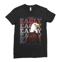 Womens Peacemaker Eagly Text Stack V Neck T Shirt Ladies Fitted T-shirt | Artistshot