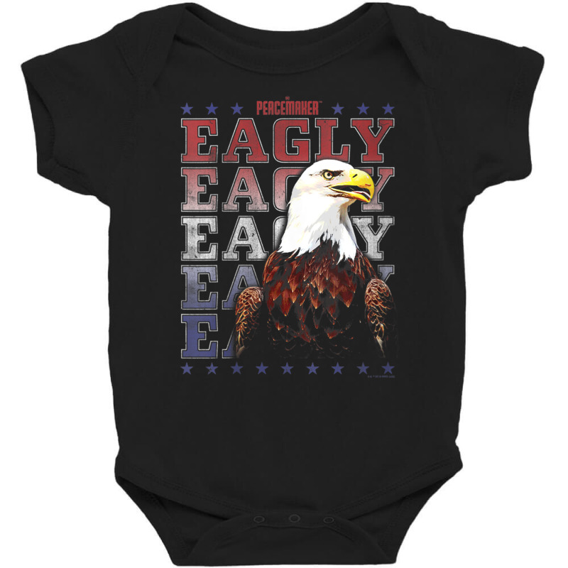 Womens Peacemaker Eagly Text Stack V Neck T Shirt Baby Bodysuit | Artistshot