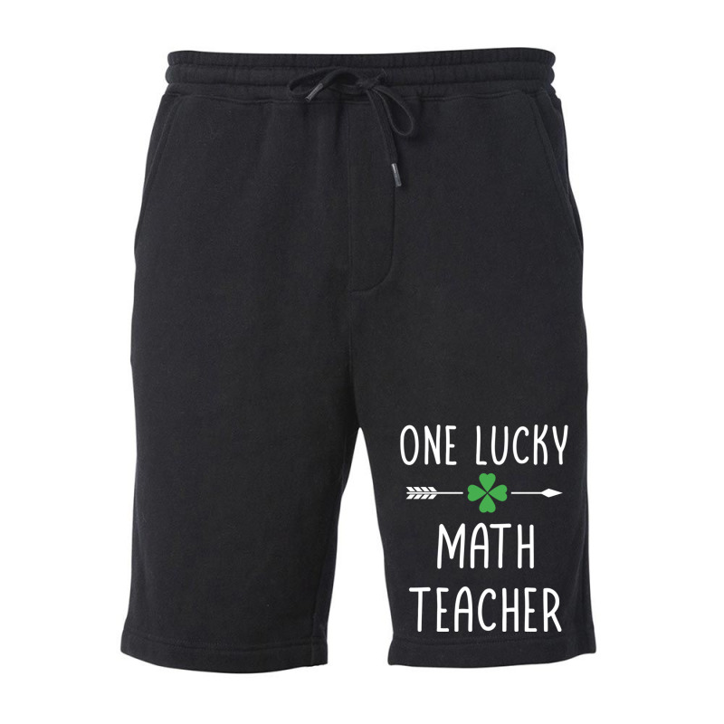 One Lucky Math Teacher Fleece Short | Artistshot