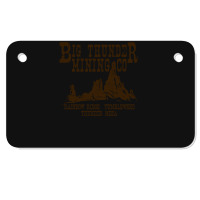 Big Thunder Mining Co Motorcycle License Plate | Artistshot