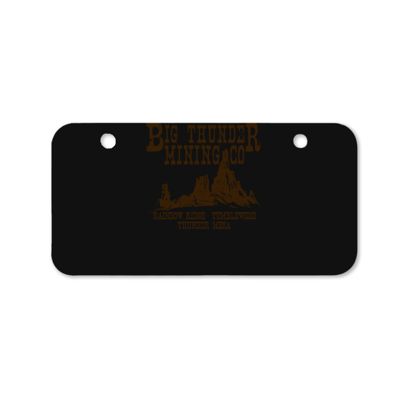 Big Thunder Mining Co Bicycle License Plate | Artistshot