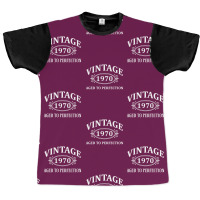 Vintage 1970 Aged To Perfection Graphic T-shirt | Artistshot