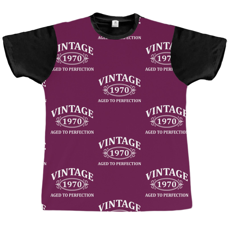 Vintage 1970 Aged To Perfection Graphic T-shirt | Artistshot