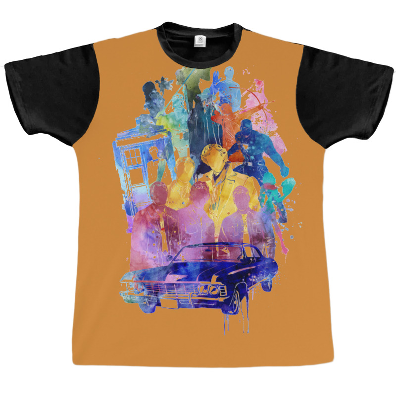 Super Fandom Collage Graphic T-shirt | Artistshot