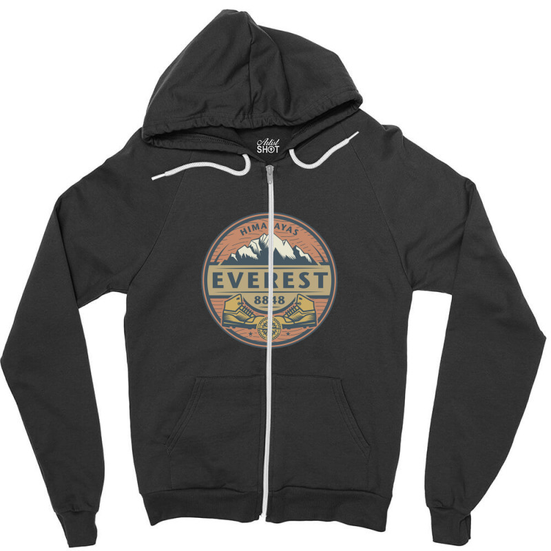 Everest Zipper Hoodie by AmyRall | Artistshot