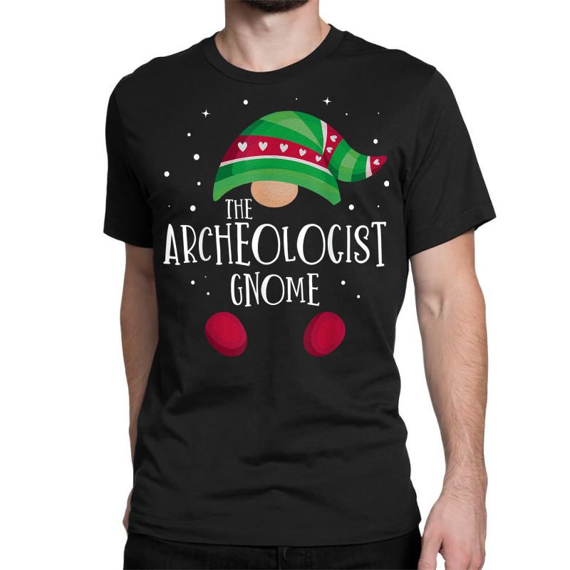 Archeologist Gnome Family Matching Christmas Pajamas T Shirt Classic T-shirt by enaqr0esch | Artistshot