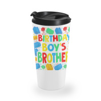 Birthday Brick Builder Funny Blocks Master Builder Brother T Shirt Travel Mug | Artistshot