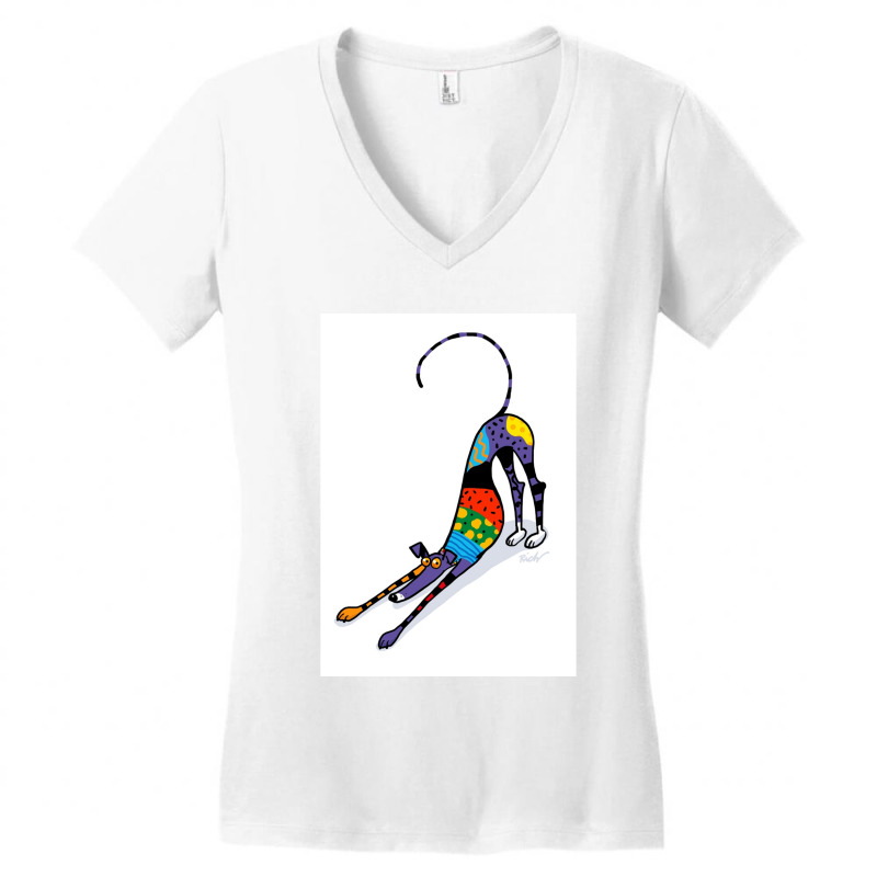 Kaleidoscope Bowdown Women's V-Neck T-Shirt by NOAHOGLESBY | Artistshot