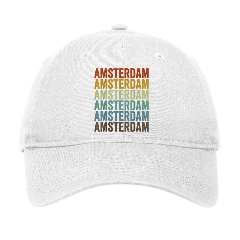 Amsterdam City Retro T Shirt Adjustable Cap by beckiguralk28 | Artistshot