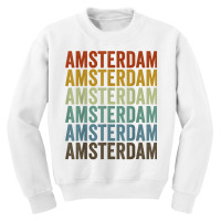 Amsterdam City Retro T Shirt Youth Sweatshirt | Artistshot