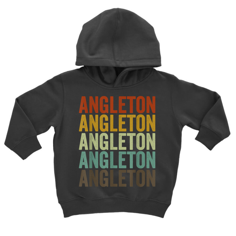 Angleton City Retro T Shirt Toddler Hoodie by beckiguralk28 | Artistshot