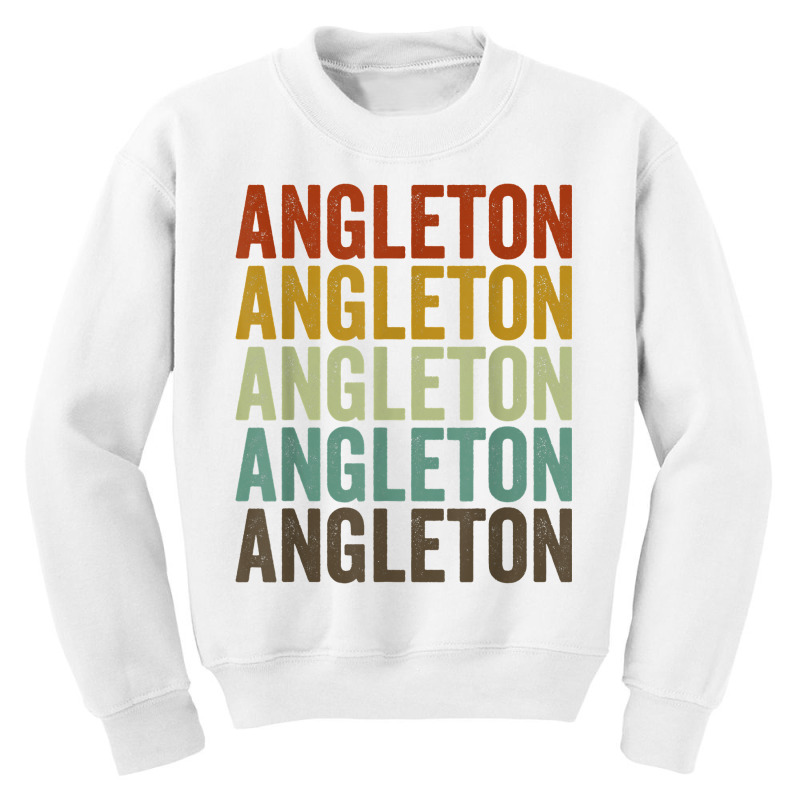 Angleton City Retro T Shirt Youth Sweatshirt by beckiguralk28 | Artistshot