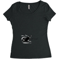 Flat Track - Sideways 1 Women's Triblend Scoop T-shirt | Artistshot