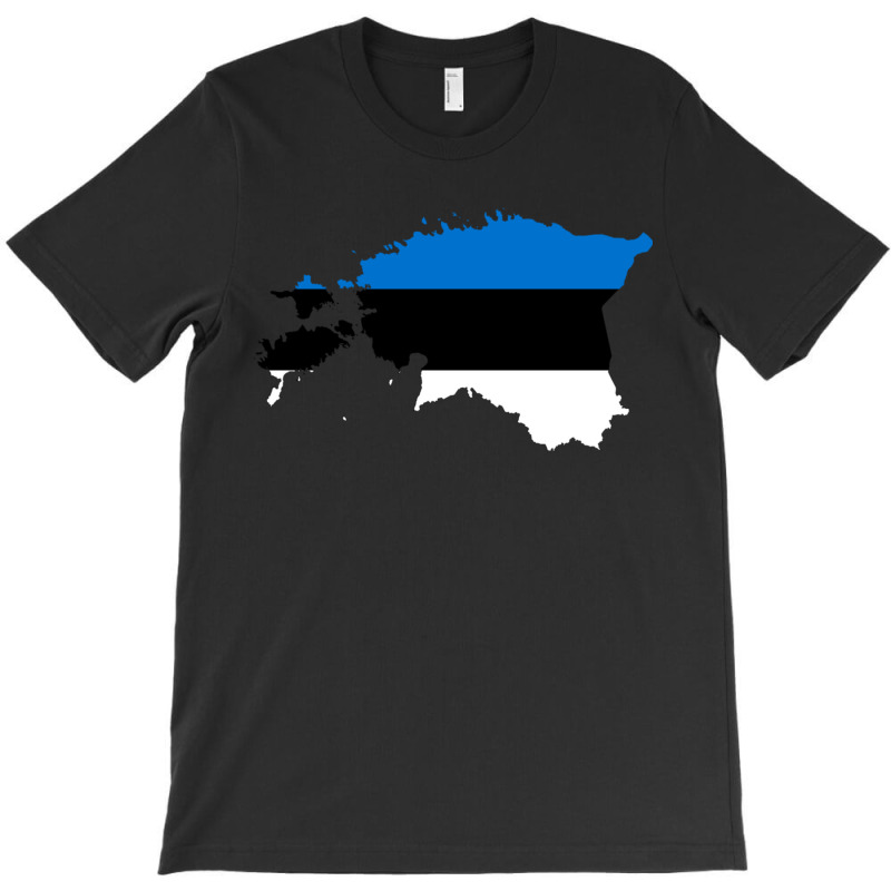 Flag Map Of Estonia T-shirt | Artistshot