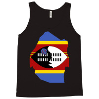 Flag Map Of Eswatini Tank Top | Artistshot