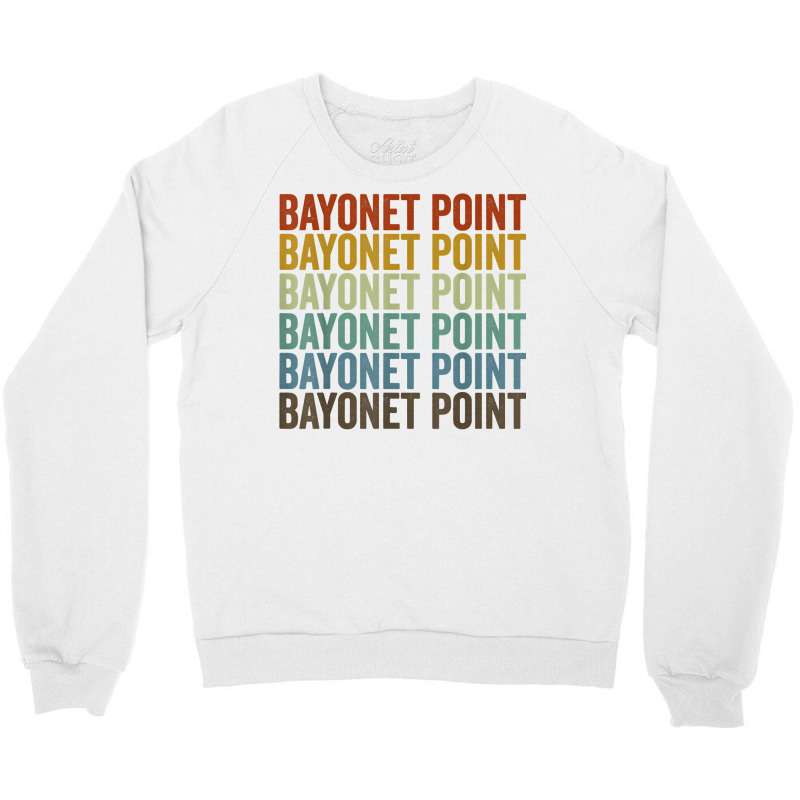 Bayonet Point City Retro T Shirt Crewneck Sweatshirt | Artistshot