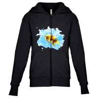 Bumble Bee Youth Zipper Hoodie | Artistshot