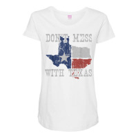 Don't Mess With Vintage Texas Longhorn Lone Star State Shirt Maternity Scoop Neck T-shirt | Artistshot