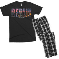 Berlin State Germany Vacation Berlin City Vintage Effect T Shirt Men's T-shirt Pajama Set | Artistshot