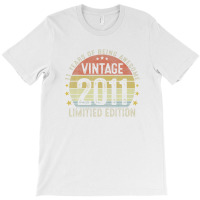 Vintage 2011 Limited Edition 11 Year Old Gifts 11th Birthday T-shirt | Artistshot