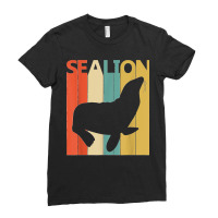 Cute Sea Lion Animal Ladies Fitted T-shirt | Artistshot