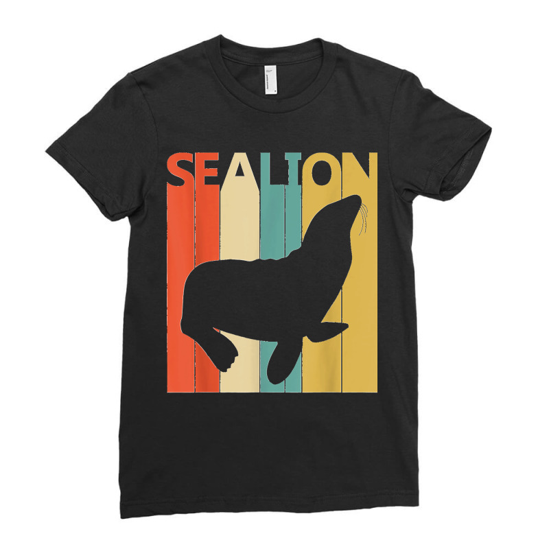 Cute Sea Lion Animal Ladies Fitted T-Shirt by ROGERWILLIAMWARD | Artistshot